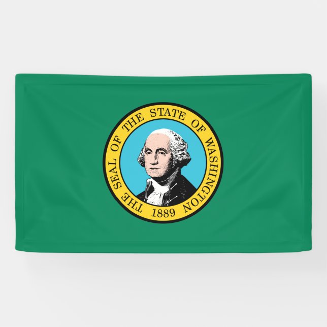 Lona Bandera del Estado de Washington (Horizontal)