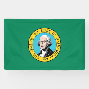 Lona Bandera del Estado de Washington