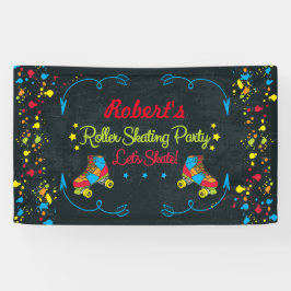 Lona Bandera del fiesta del patín