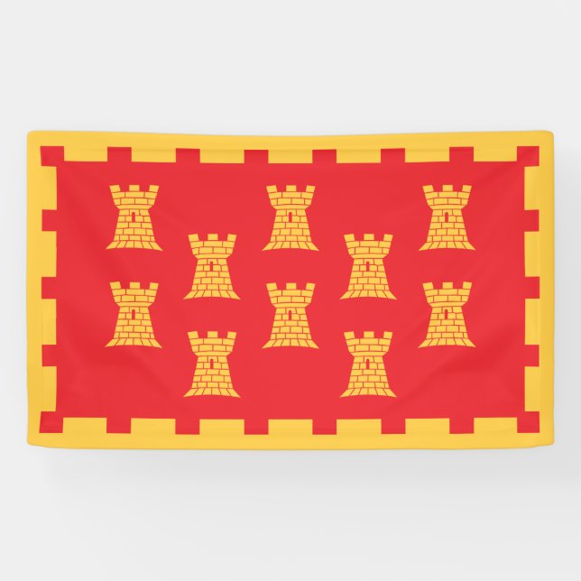 Lona Bandera del Gran Manchester (condado del Reino Uni (Horizontal)