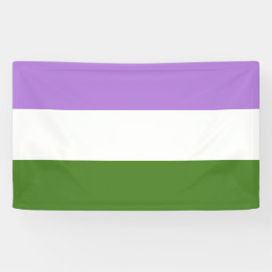Lona Bandera del orgullo de Genderqueer