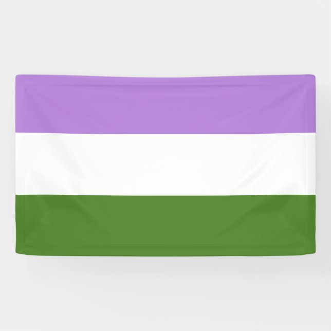 Lona Bandera del Orgullo de Género (Horizontal)