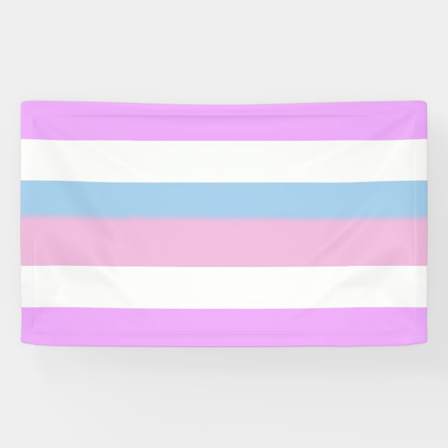 Lona Bandera del orgullo de Intersex (Horizontal)