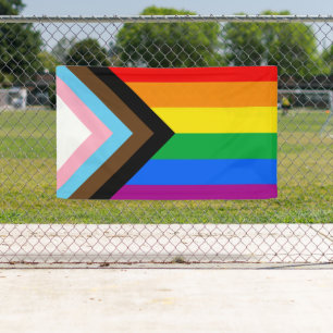 Lona Bandera del Orgullo del Progreso LGBTQ+