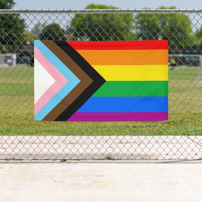 Lona Bandera del Orgullo del Progreso LGBTQ+ (In situ)