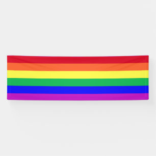 Lona Bandera del Orgullo Gay Bandera de Arcoíris Tiras 