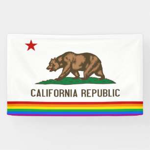 Lona Bandera del Orgullo Gay de California