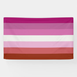 Lona Bandera del Orgullo Lesbiano Rosa