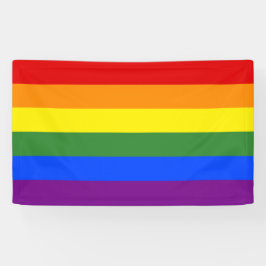 Lona Bandera del Orgullo LGBTQ Bandas de arco iris