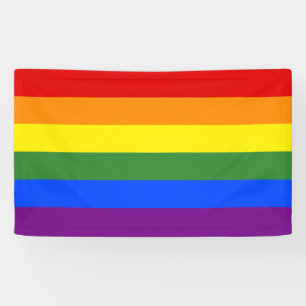 Lona Bandera del Orgullo LGBTQ Bandas de arco iris