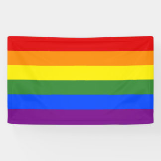 Lona Bandera del Orgullo LGBTQ Bandas de arco iris