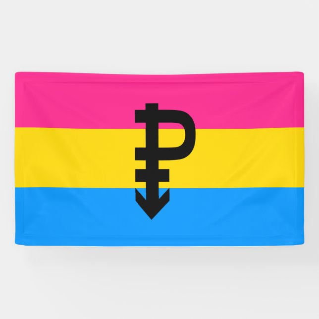 Lona Bandera del Orgullo Pansexual (Horizontal)