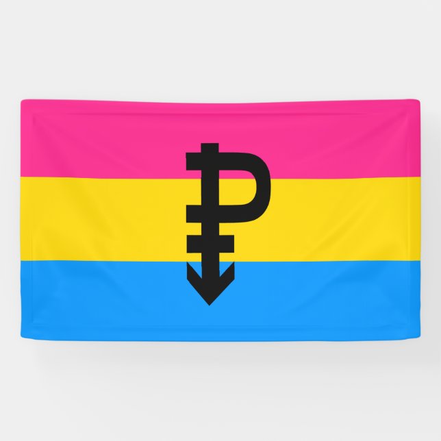 Lona Bandera del Orgullo Pansexual (Horizontal)