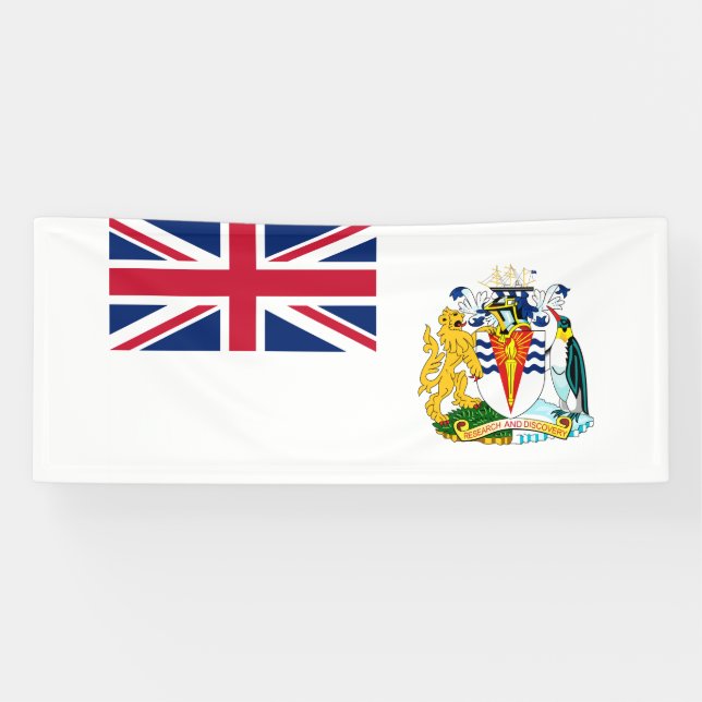 Lona Bandera del Territorio Antártico Británico (Horizontal)