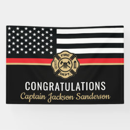 Lona Bandera delgada de la línea roja felicita a la ret