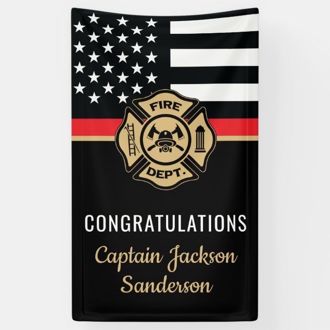 Lona Bandera delgada de la línea roja felicita a la ret (Vertical)