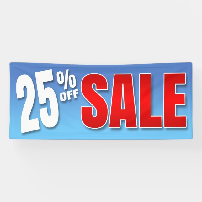 LONA BANDERA EL 25% DE LA VENTA (Horizontal)