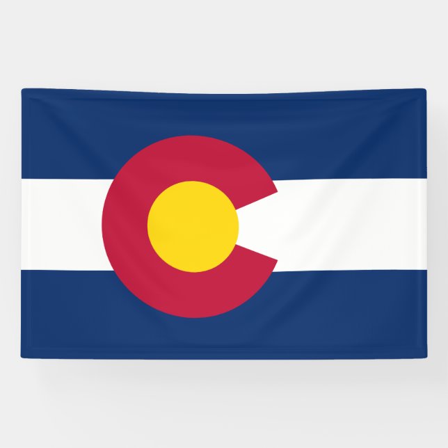 Lona Bandera Estatal de Colorado (Horizontal)