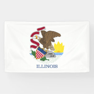 Lona Bandera Estatal de Illinois