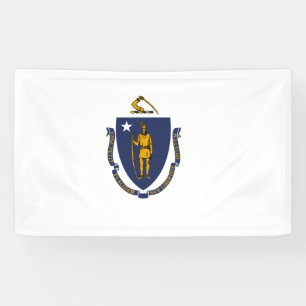 Lona Bandera estatal de Massachusetts