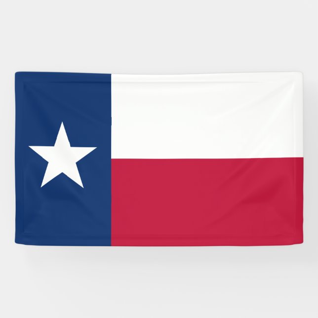 Lona Bandera Estatal de Texas (Texas) (Horizontal)