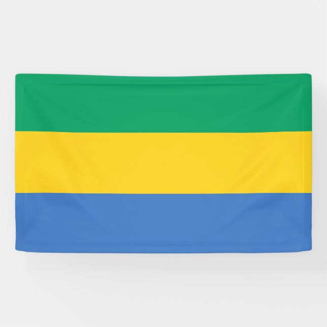 Lona Bandera gabonesa (Gabón) (Horizontal)