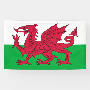 Lona Bandera galesa (Gales) (Dragón galés)