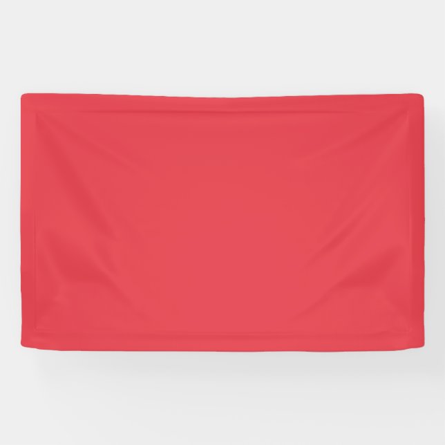 Lona Bandera interior personalizada roja de tomate (Horizontal)