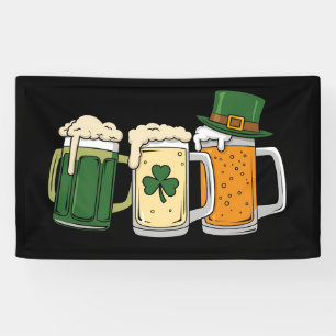 Lona Bandera irlandesa de cerveza St Patrick's Day Sham