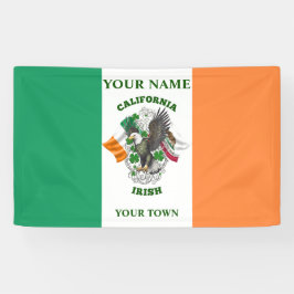 Lona Bandera irlandesa - Irlandés de California