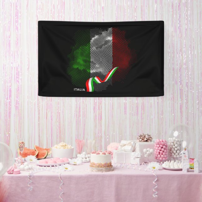 Lona bandera italiana (Fiesta)