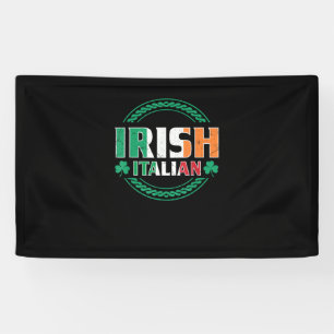 Lona Bandera italiana irlandesa mitad irlandesa mitad i
