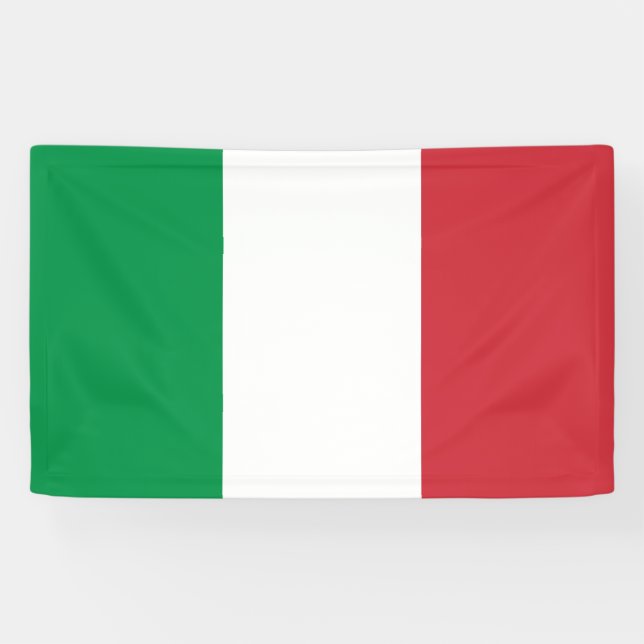 Lona Bandera italiana (Italia) (Horizontal)