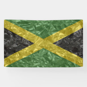 Lona Bandera jamaiquina - arrugada