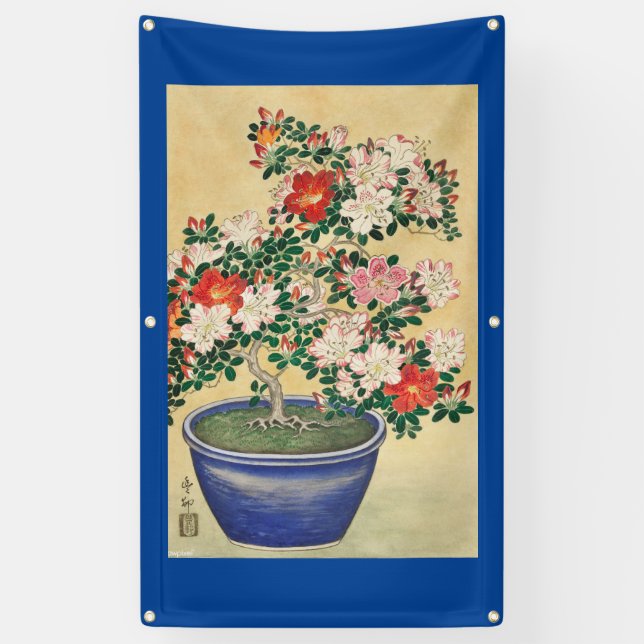 Lona Bandera JAPONESA de la IMPRESIÓN de HOKUSAI (Vertical)