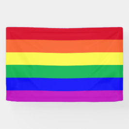 Lona Bandera LGBT de Orgullo Gay de Colores Vibrantes F
