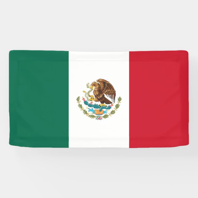 Lona Bandera Mexicana (Horizontal)