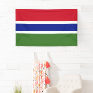 Lona Bandera Nacional de Gambia - Estandarte Rectangula