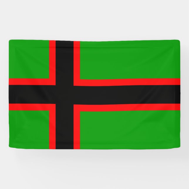 Lona Bandera nacional de Karelia (Horizontal)