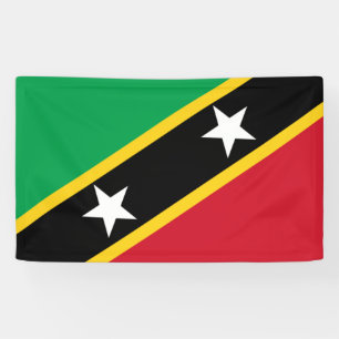 Lona Bandera nacional de Saint Kitts y Nevis (Caribe)