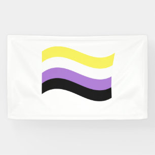 Lona Bandera Ondeante NoBinaria