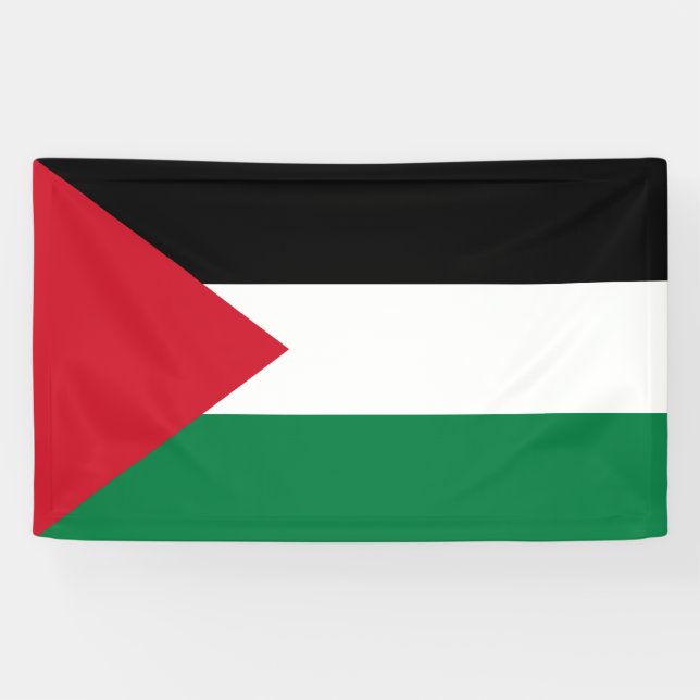Lona Bandera palestina (Palestina) (Horizontal)