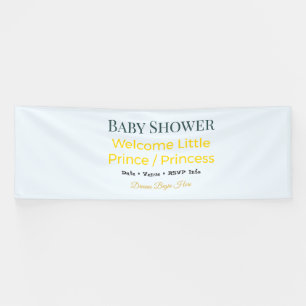 Lona Bandera para Baby Shower   Los Sueños Comienzan Aq