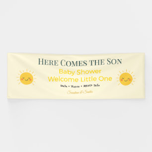 Lona Bandera para Baby Shower   Sol y Sonrisas