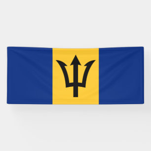 Lona Bandera Patriótica de Barbados