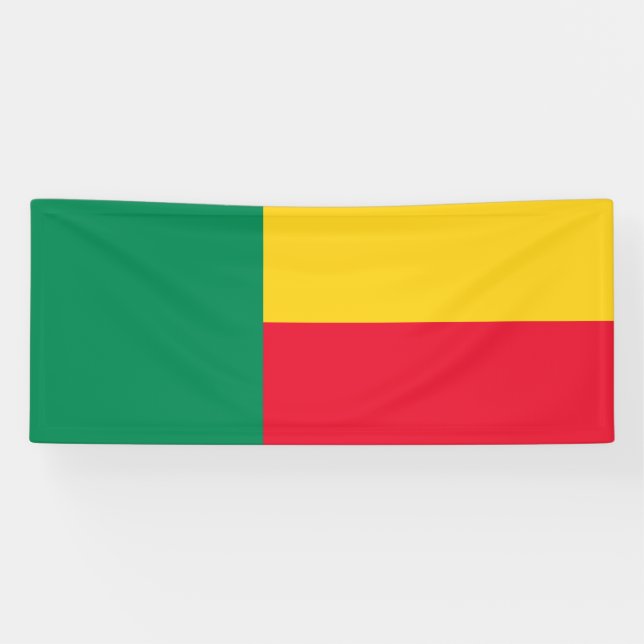 Lona Bandera patriótica de Benín (Horizontal)