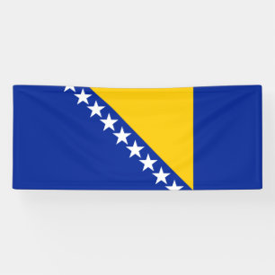 Lona Bandera patriótica de Bosnia Herzegovina