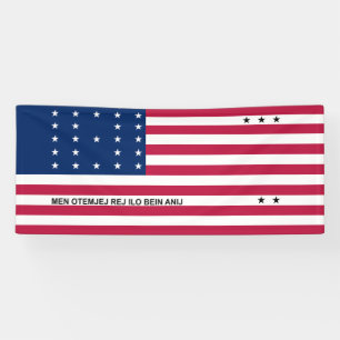 Lona Bandera patriótica del atolón Bikini