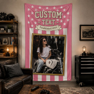 Lona Bandera personalizada con foto de EE. UU., Bandera