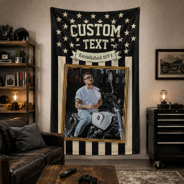 Lona Bandera personalizada con foto de EE. UU., bandera